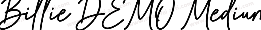 Billie DEMO Medium字体转换
